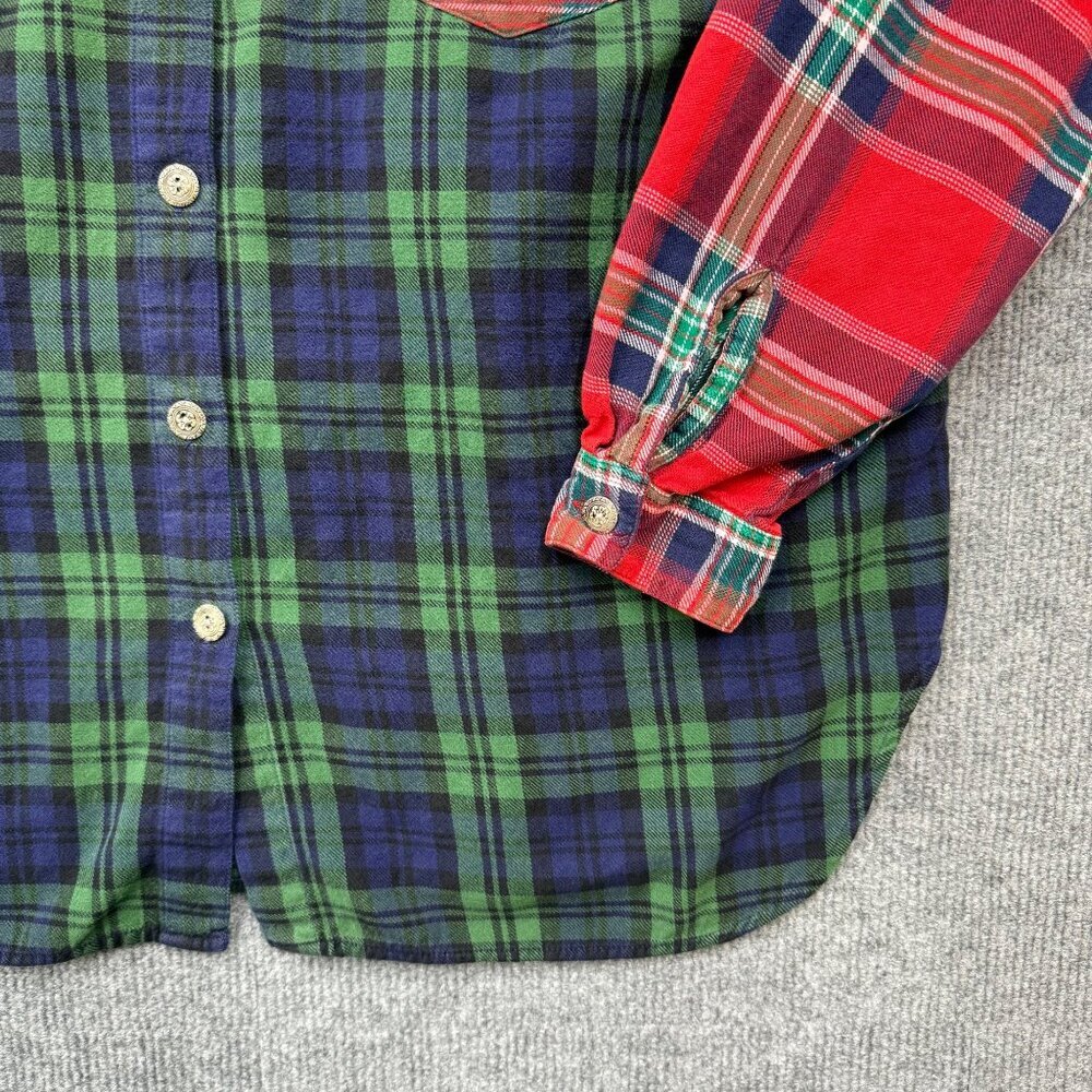 VTG Y2K 90s Blair Patchwork Plaid Floral Cotton Cottagecore Boho Cowgirl Womens - Picture 6 of 12